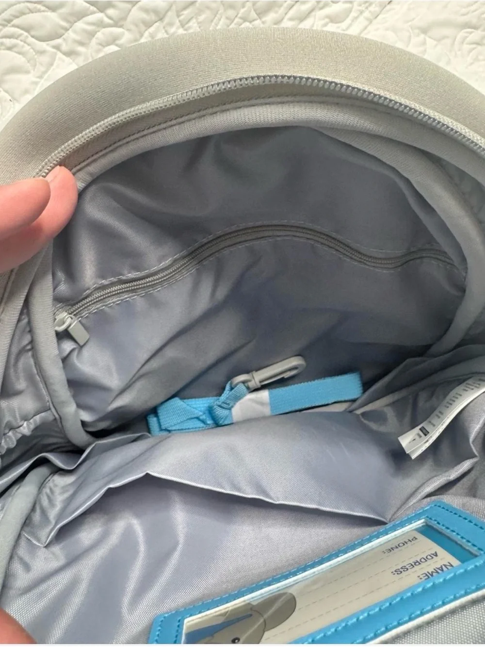 Ernie the Elephant Kids Backpack - Gray & Blue by
